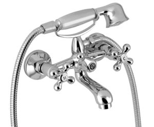 Vanová baterie Novaservis Titania Retro II se sprchovým setem 150 mm chrom