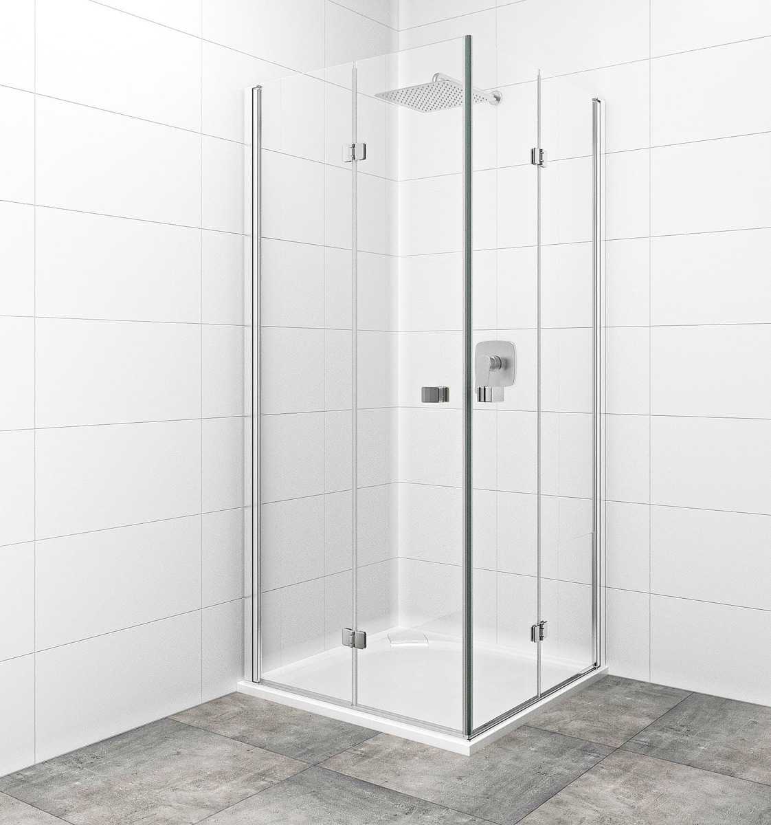 Skládací sprchové dveře 100 cm SAT SK - Image 3