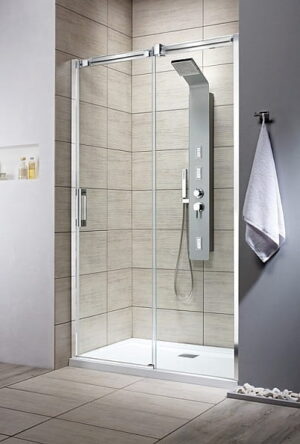 Radaway Espera DWJ 120 pravá, výška 200 cm, sklo transparentní